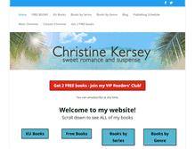 Tablet Screenshot of christinekersey.com